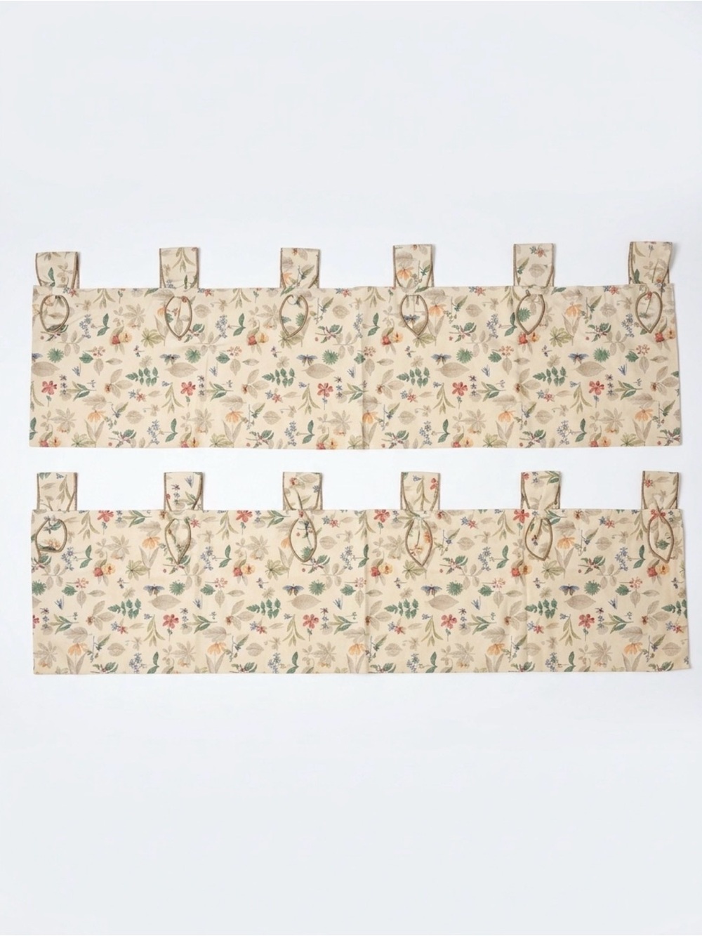 The Longaberger Company Valance Tab Tie Botanical Fields